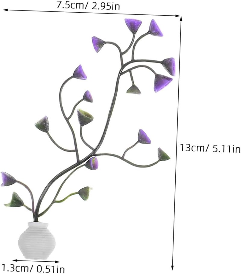 MAGICLULU 8Pcs Miniature Grass Cluster Model for Aquarium Decor Realistic Artificial Plants for Fish Tank Betta Goldfish Turtle Terrarium Landscaping Colorfast and Low Maintenance - Image 2