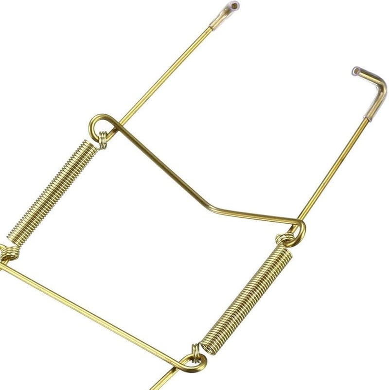 6 بوصة حامل لوحة غير مرئي من نوع U مطلي بالزنك مع خطافات حائط وواقيات طرفية 5 قطع - Image 4