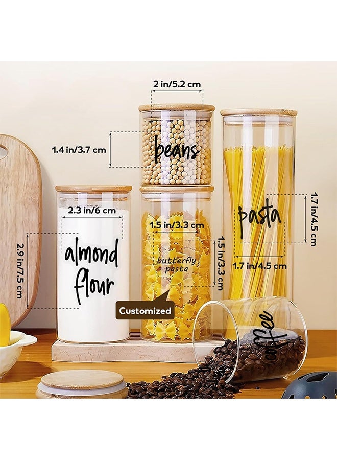 Sweet Life 170PCS Food Pantry Labels, Kitchen Container Storage Labels Spice Organize Storage Jars Boxes Bottles Preprinted Black Script Clear Stickers - Water and Oil Resistant  - Image 2