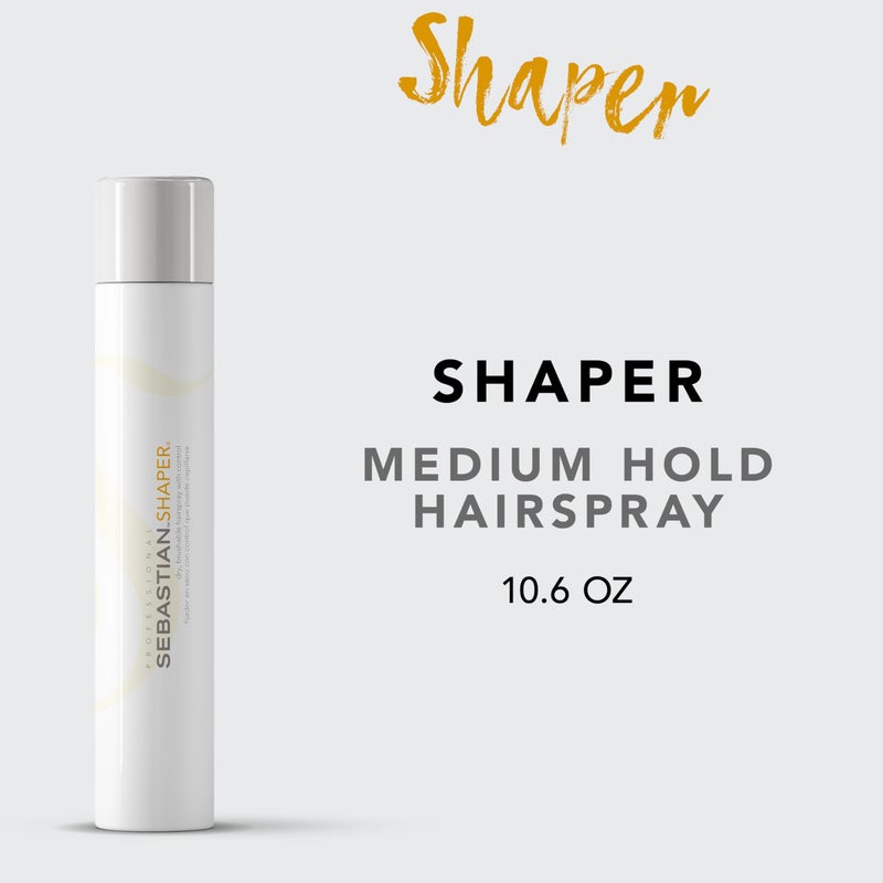 Sebastian Professional Shaper Hairspray, 50 VOC% | Flexible to Medium Hold | Brushable with Control | 10.6 oz - Image 2