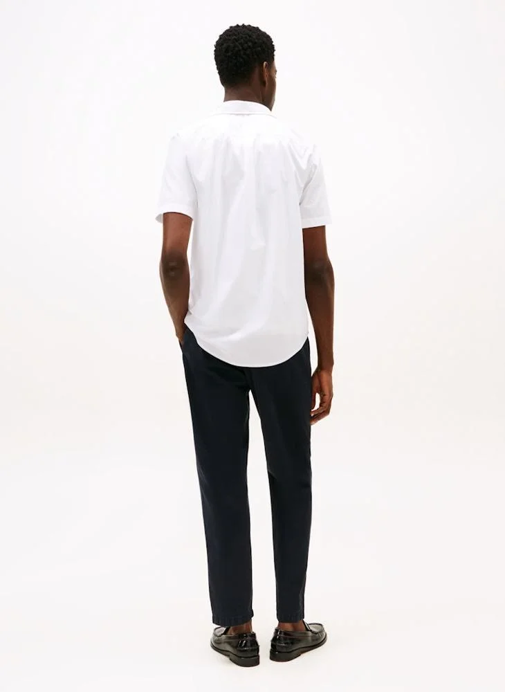 تومي هيلفيغر Short Sleeve Poplin Shirt