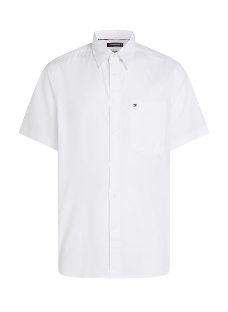 TOMMY HILFIGER Short Sleeve Poplin Shirt - Image 4