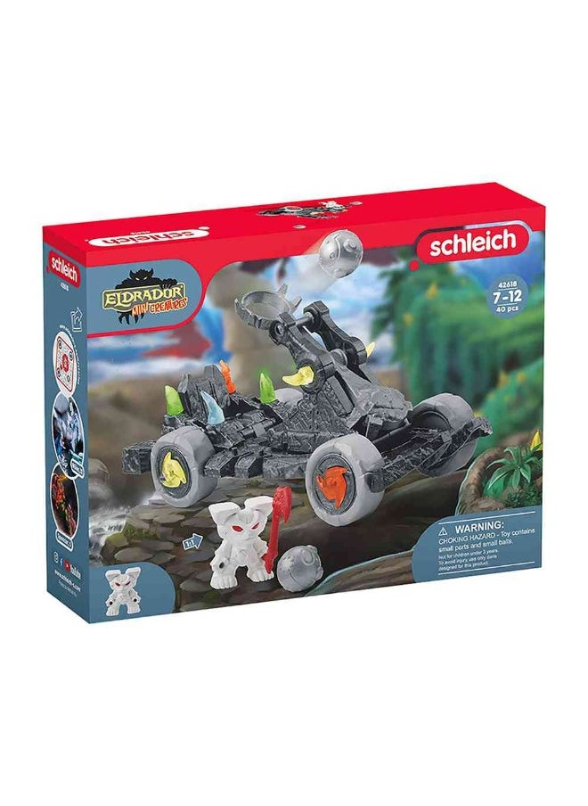 Schleich Eldrador Mini Creatures Catapult Figure With Mini Creature  - Image 1