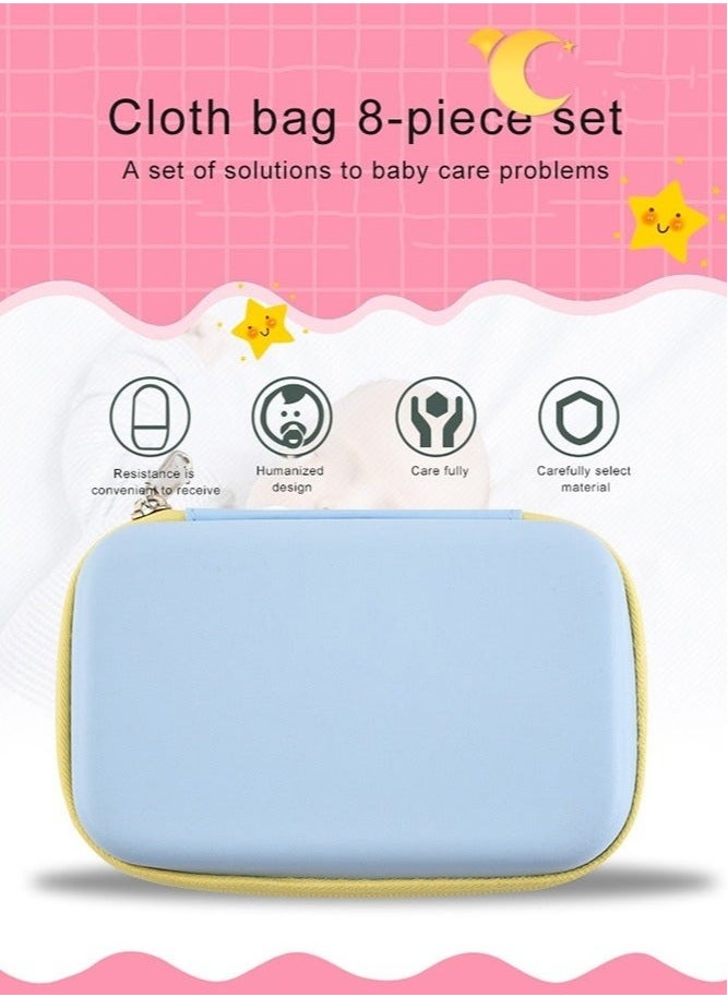 MIXDE Baby Care Kit with Thermometer, Nasal Aspirator, Toothbrush, Emery Board, Nail Clipper, Scissor, Brush and Comb, Portable Essential Daily Care Bathing Tool for Toddler Infant, Yellow  - Image 3