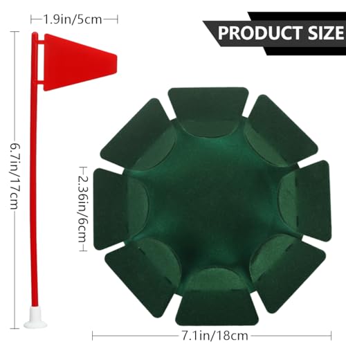 HOW TRUE 2 PCS All-Direction Golf Putting Cup Golf Practice Hole Cup Surface Flocking for Office Indoor Outdoor Practicing - Image 2