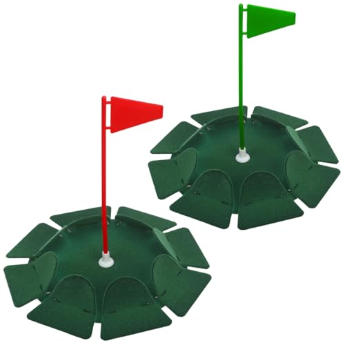 HOW TRUE 2 PCS All-Direction Golf Putting Cup Golf Practice Hole Cup Surface Flocking for Office Indoor Outdoor Practicing - Image 1
