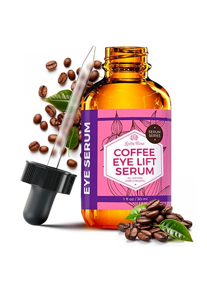 Leven Rose Leven Rose Coffee Bean Caffeine Serum for Eyes 1 oz - Anti-aging Caffeine Eye Serum - Organic Under Eye Serum - Eye Serum for Puffy Bags Under Eyes  - Image 1