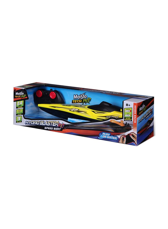 Maisto R/C- Hydro Blaster Boat Yellow/Black RC Remote Control Vehicle 2.4Ghz USB Gift for Kids Girls & Boys Electric Powered High Speed Vehicle for All Ages - Image 2