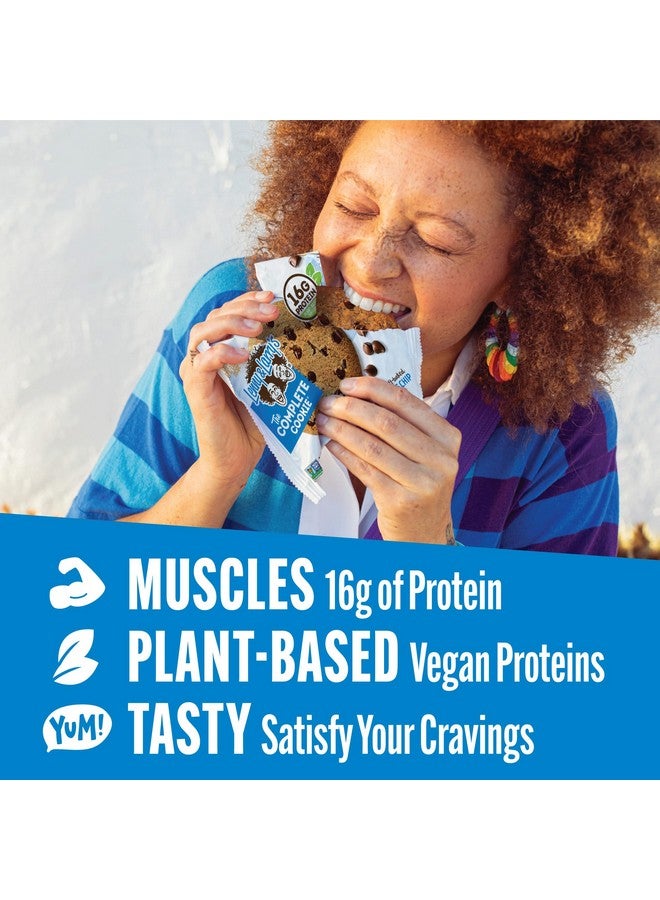 LENNY & LARRY'S كوكي ليني ولاري الكامل، رقائق الشوكولاتة، مخبوزة ناعمة، 16 جرام بروتين نباتي، نباتية، غير معدلة وراثيًا، 4 أونصة كوكي (عبوة من 12) - Image 2