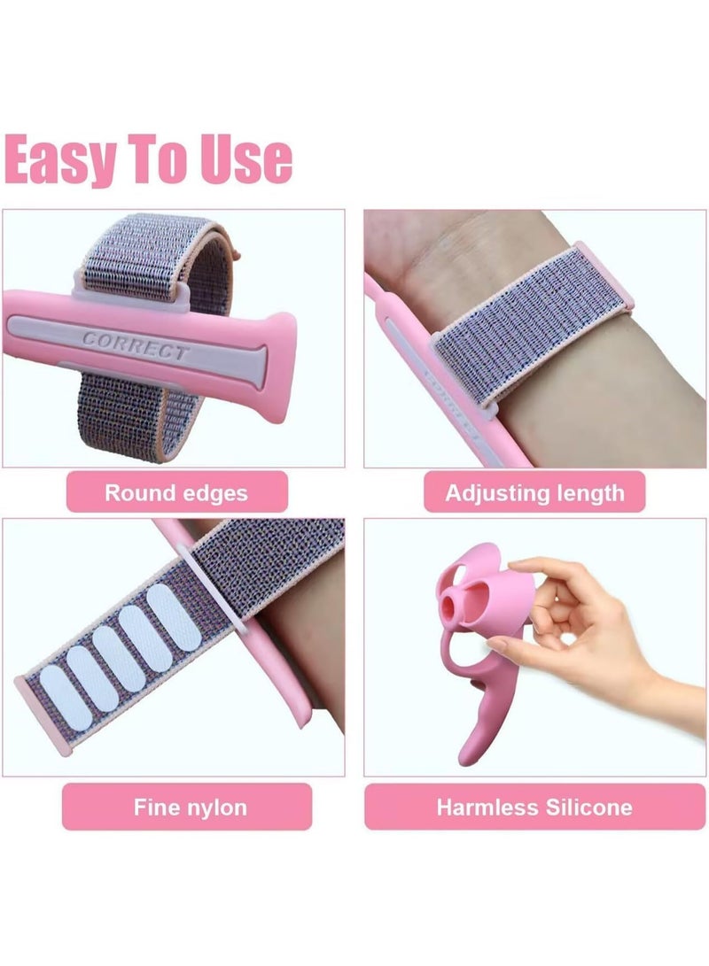 Altheqa Kids Pencil Gripper Handwriting, Toddler Ergonomic Writing Aid Tool Ergonomic Pencil Grip Pencil Grips Pencil Aid for Children's Training Pen Holding Posture Correction Tools (pink(1 pcs)) - Image 3