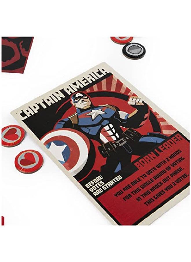Spin Master Games - Marvel, Hail Hydra Superhero Board Game Black Panther Hulk Captain America Red Skull Black Widow Spiderman, For Adults And Teens Ages 14 And Up - Image 1