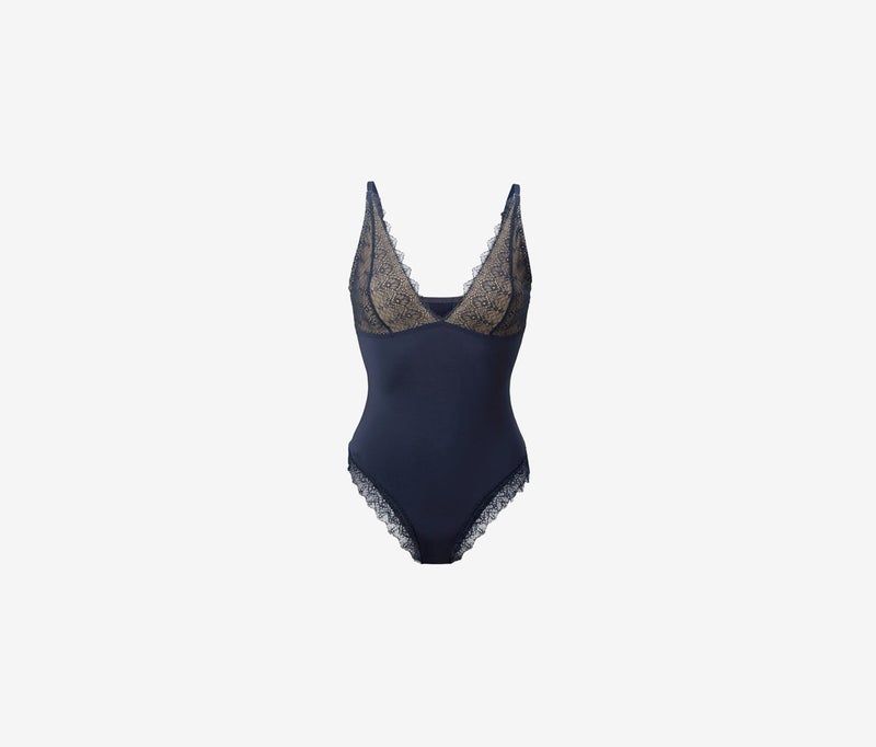 Tchibo Women Lace Bodysuit, Navy - Image 2