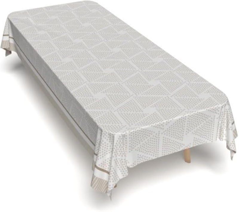 مفرش طاولة من آرت مود هوم، 140 × 300 سم، غطاء ناعم الملمس مقاوم للغبار، قابل للغسل في الغسالة، تصميم أنيق مناسب لتناول الطعام والمطبخ والحفلات والفنادق، مقاوم للانسكاب - مصنوع من قماش بوليستر مقاوم للماء - أوريك