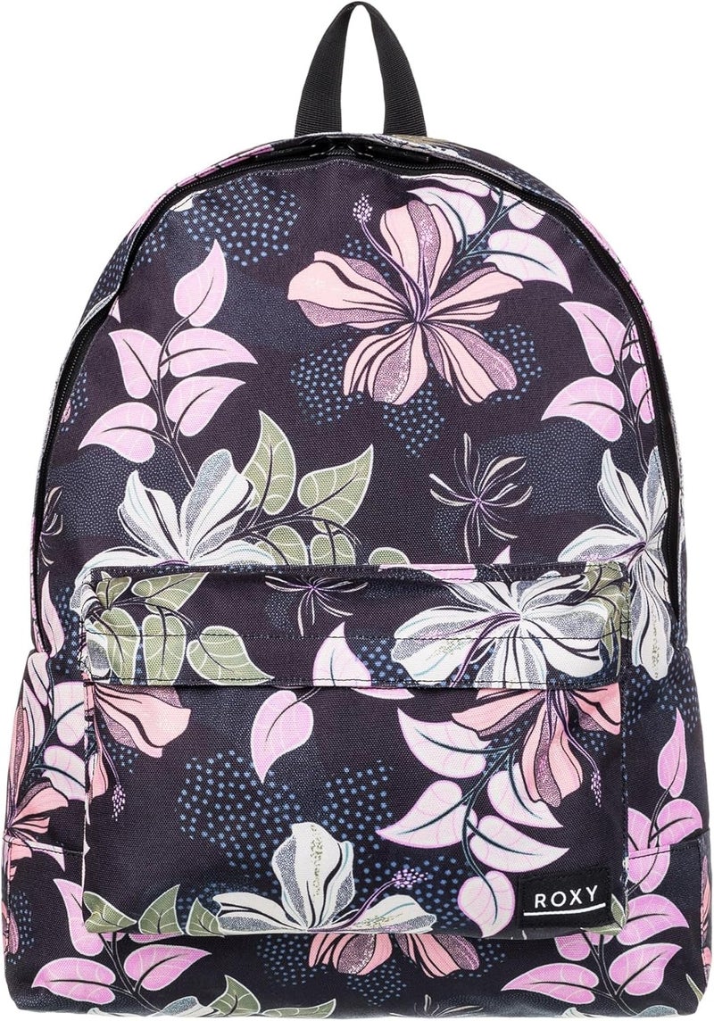 Roxy Womens Sugar Baby Backpack  Travel Vacation  Work  Everyday Carry  16L Capacity Anthracite Sunny Floral Swim One Size - Image 1