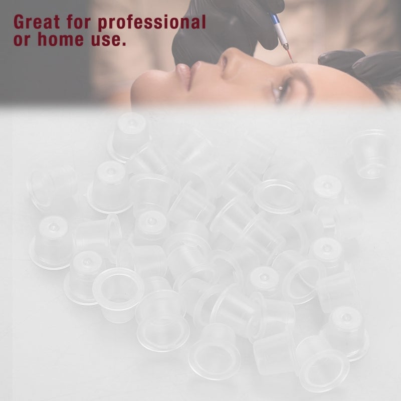 Tattoo Ink Cup: Big Size Wide-brimmed Cup Design Preventing Ink Overflows - Easy Clean And Store Plastic Pigment Holder For Professional Or Home Use - Image 5