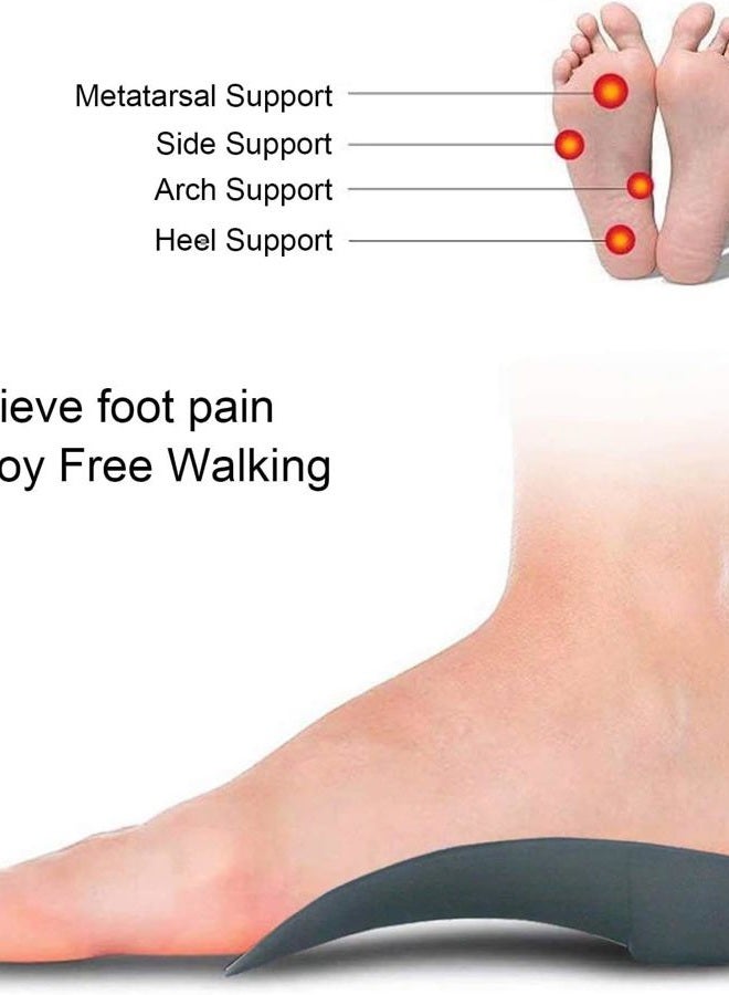 RooRuns Orthotic Insoles 3/4 Length, High Arch Support Foot Insoles for Over-Pronation Plantar Fasciitis Flat Feet Heel Pain Relief (Medium (6-9.5 UK)) - Image 4