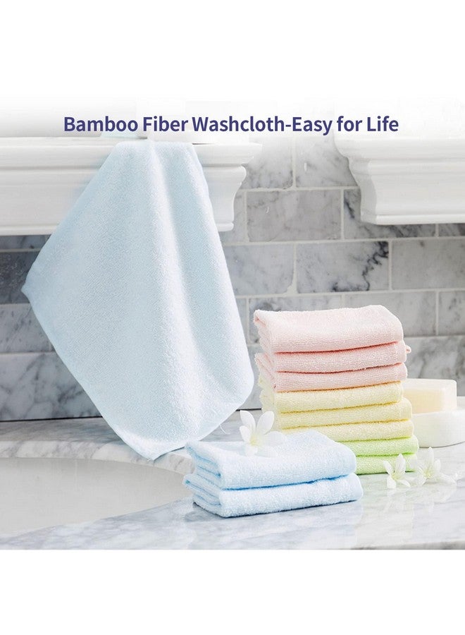 elves منشفة وجه من فسكوز البامبو من إلفز - مناشف ناعمة للبشرة الحساسة للأطفال والبالغين - مناشف عضوية 10'' x 10'' - منشفة وجه قابلة لإعادة الاستخدام لإزالة المكياج - مجموعة من 6 (رمادي) - Image 3