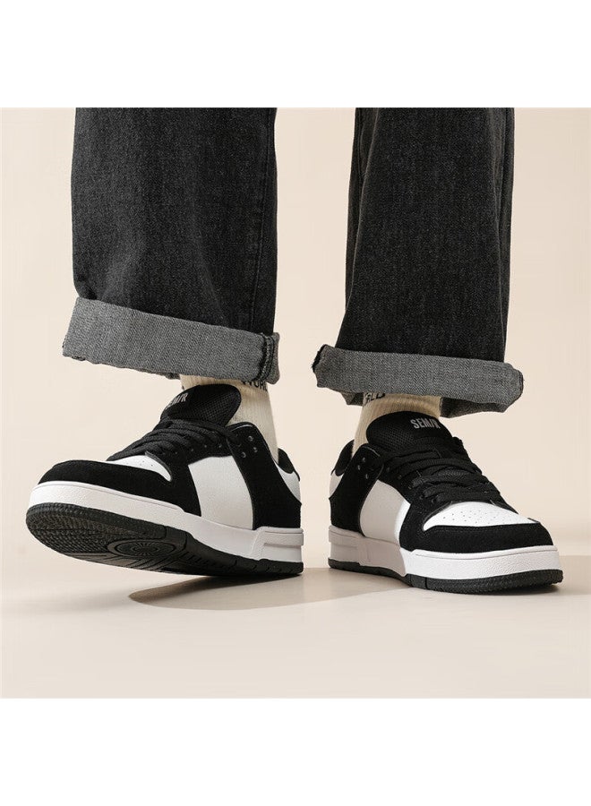 Semir Men's Sneakers, Skateboard Shoes, Spring New Style Versatile Trendy Shoes, Sports Casual Shoes For Men Sth243037, White And Black, Size 40 - Image 2
