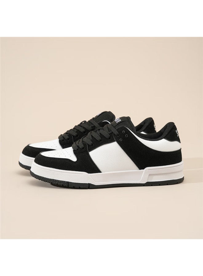 Semir Men's Sneakers, Skateboard Shoes, Spring New Style Versatile Trendy Shoes, Sports Casual Shoes For Men Sth243037, White And Black, Size 40 - Image 1