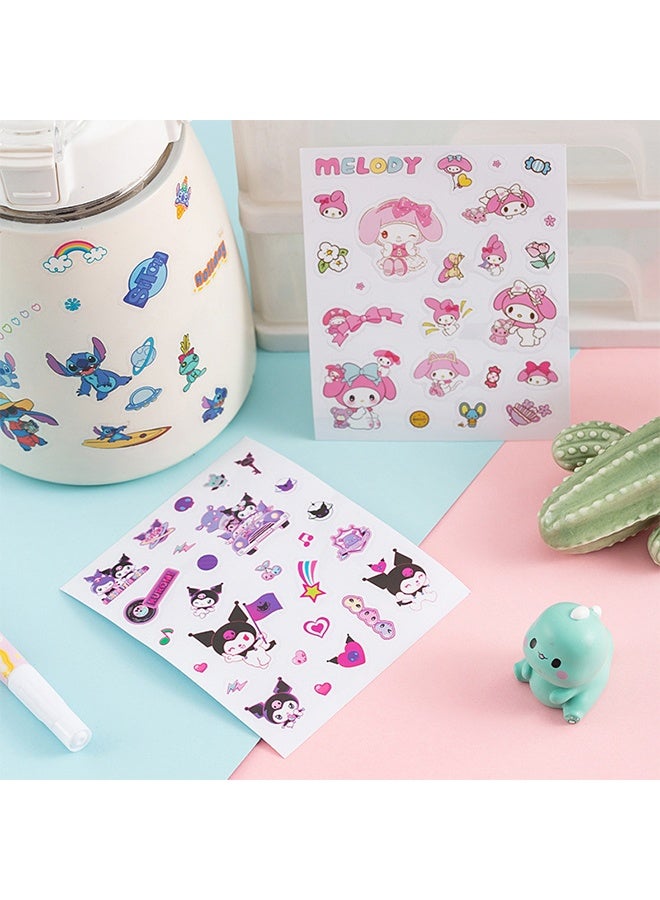 Lemon 4 Sheets Cute Stickers for Kids Girls Kawaii Cartoon Stickers Waterproof Animal Stickers Funny DIY Decorative Adhesive Sticker for Crafts Scrapbook - Image 5