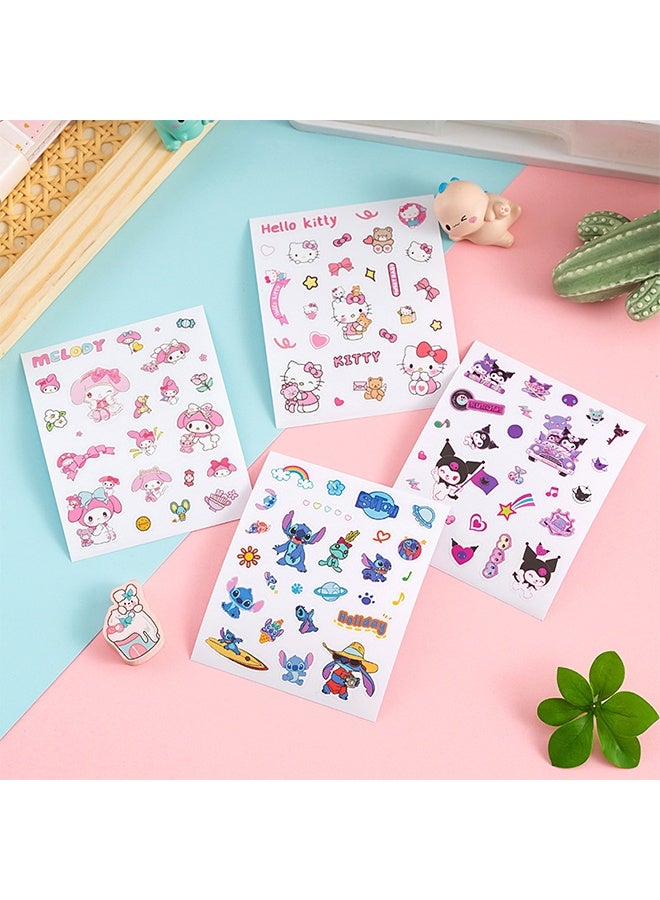 Lemon 4 Sheets Cute Stickers for Kids Girls Kawaii Cartoon Stickers Waterproof Animal Stickers Funny DIY Decorative Adhesive Sticker for Crafts Scrapbook - Image 4