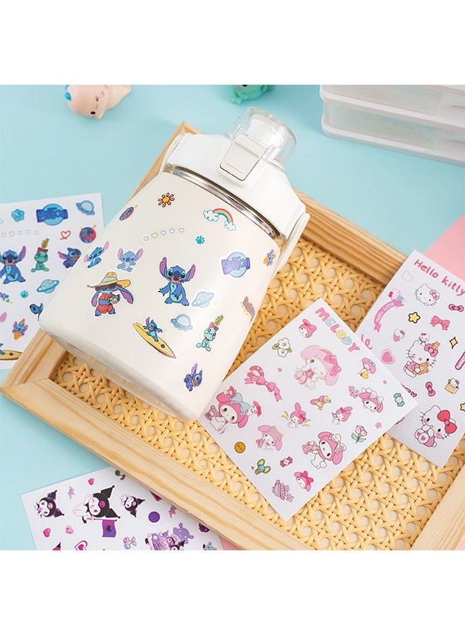 Lemon 4 Sheets Cute Stickers for Kids Girls Kawaii Cartoon Stickers Waterproof Animal Stickers Funny DIY Decorative Adhesive Sticker for Crafts Scrapbook - Image 3