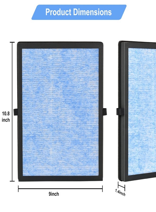 Tivcroxs 3 Pack MK04 Air Filter H13 Ture Filters Replacement for AROEVE MK04 MG04JH Air Purifier 3 Stages H13 Ture HEPA Filter Replacement Filter Compare to Part # MK04LX - Image 4