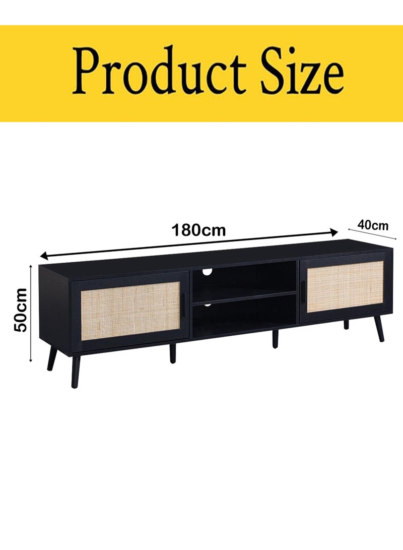 Living TV Table, With Shelf, Acrylic Paint 180*40*50cm - Image 3