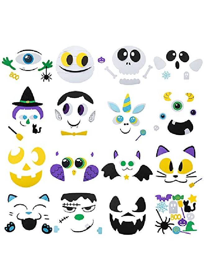 JOYIN 15 حزمة ملصقات اليقطين الرغوية لعيد الهالوين ملصقات زينة اليقطين بتصميمات 15 مع 13 ملصق رغوي صغير مستلزمات حفلات عيد الهالوين هدايا حفلات الخداع أو الحلوى - Image 2