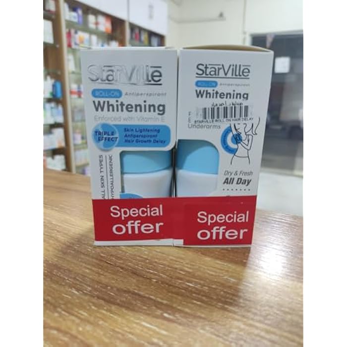 Star-ville Whitening Roll On TRIPLE EFFECT 1+1 OFFER
