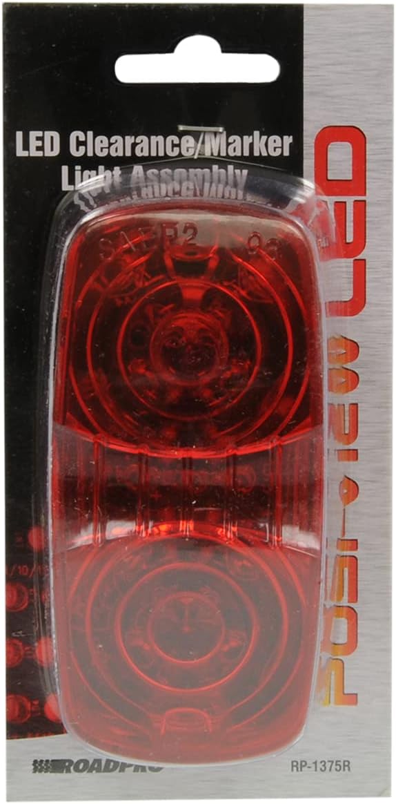 RoadPro RP1375R Red 4 Double Bubble Sealed LED Light - Image 4