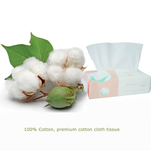 Careboree Ultra Soft Dry Baby Wipes Unscented Multi-Purpose Pure Cotton Tissue For Sensitive Skin (2 PACK-200 Count) - Image 2