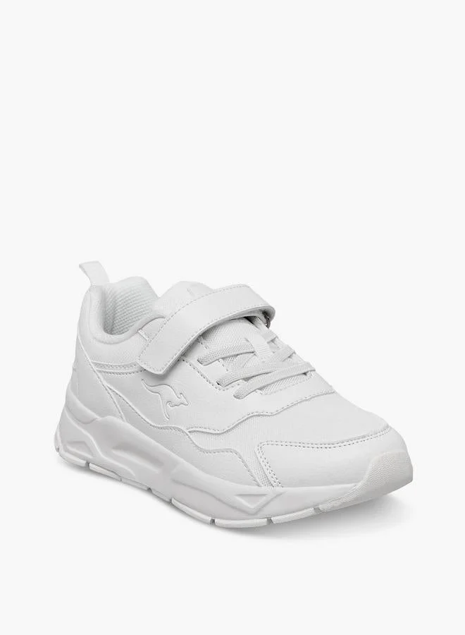 Kangaroos WHITE Kids Hook & Loop School Shoes for Men | Best Price UAE