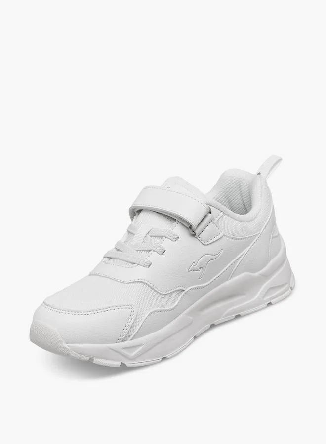 Kangaroos WHITE Kids Hook & Loop School Shoes for Men | Best Price UAE
