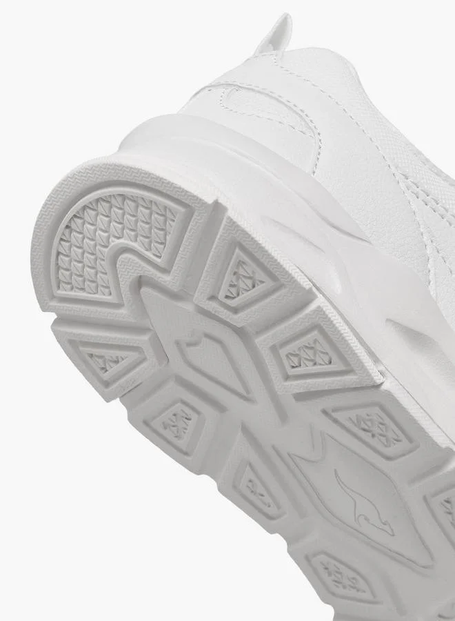 Kangaroos WHITE Kids Hook & Loop School Shoes for Men | Best Price UAE