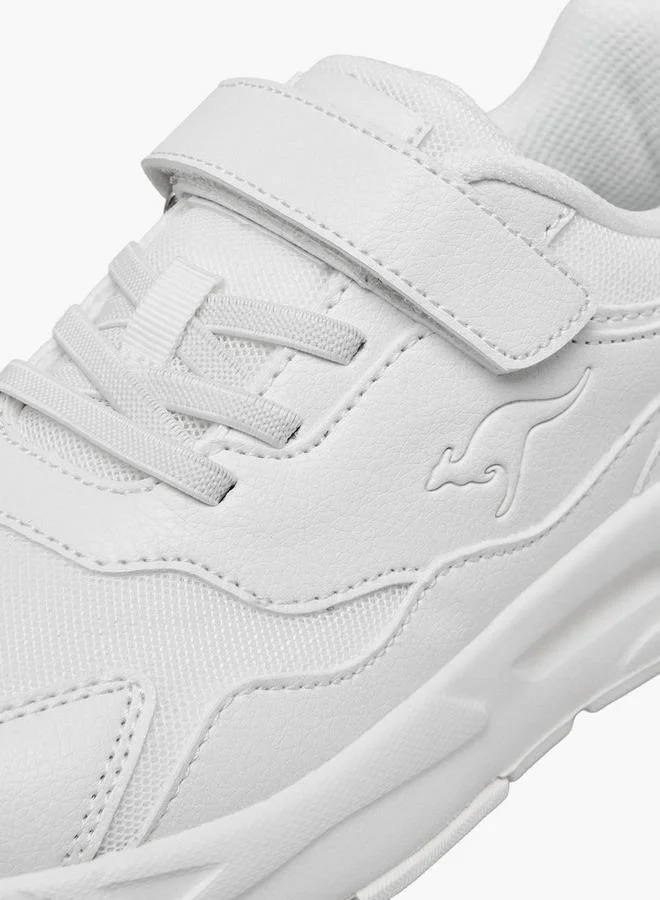 Kangaroos WHITE Kids Hook & Loop School Shoes for Men | Best Price UAE