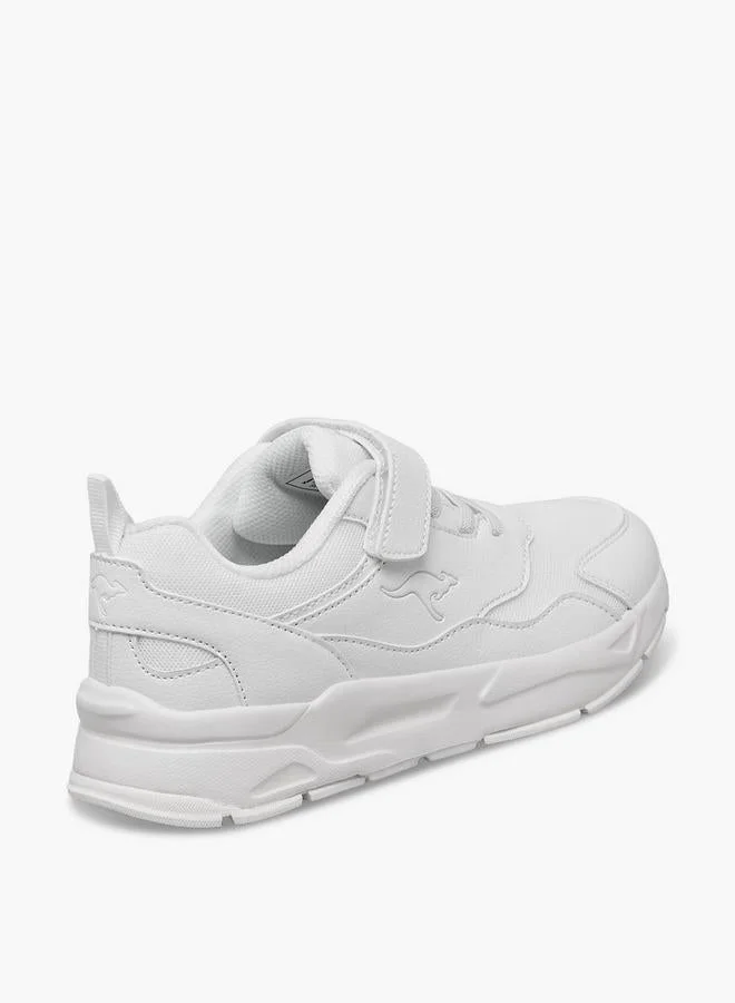 Kangaroos WHITE Kids Hook & Loop School Shoes for Men | Best Price UAE