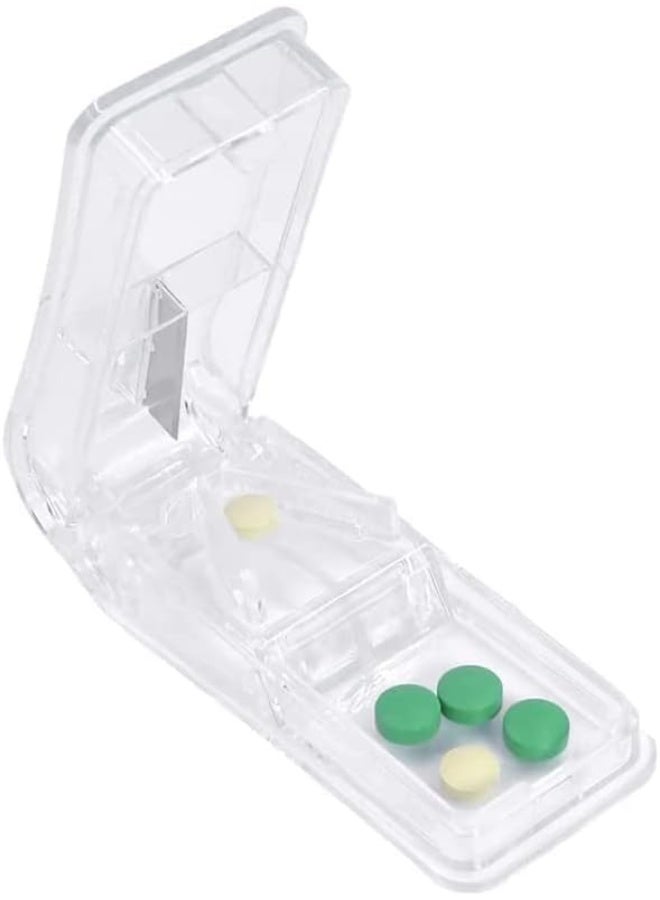Pill Cutter, Pill Splitter, Pill Crusher, for Small or Large Pills, with Stainless Steel Blade, Travel Sized, Easy to Clean, for Cuts Pills, Vitamins, Tablets - Image 1