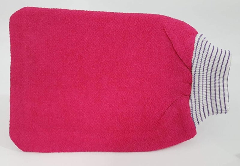 Moroccan Bath Loofah For Body Dark Pink