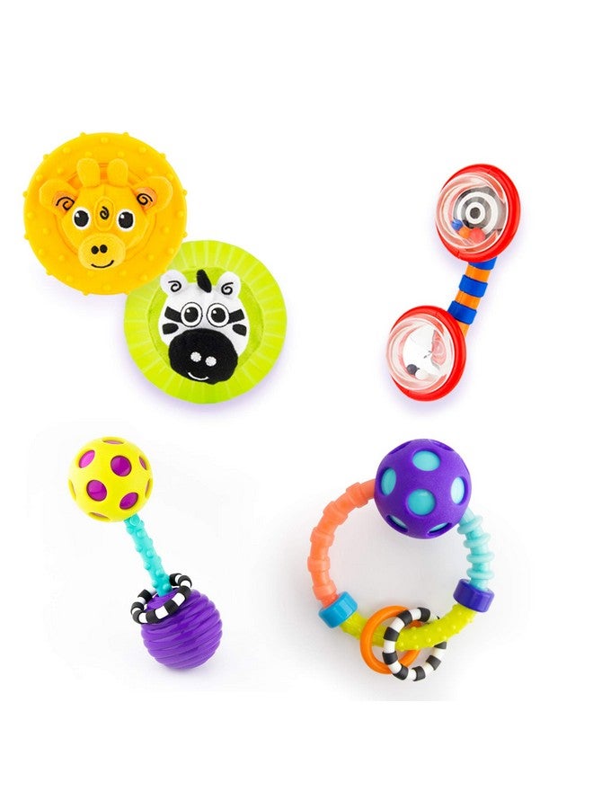 Sassy Infant Gift Set 0+ Months - 5 Piece Set with Different Rattles and Teethers - Image 1