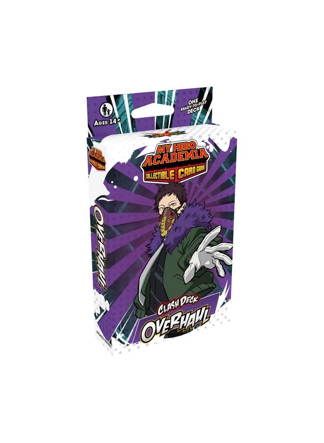 Jasco My Hero Academia Collectible Card Game Series 5: Clash Deck Overhaul - Ready to Play Out of The Box, 51 Card Deck & Playmat, MHA - Image 2