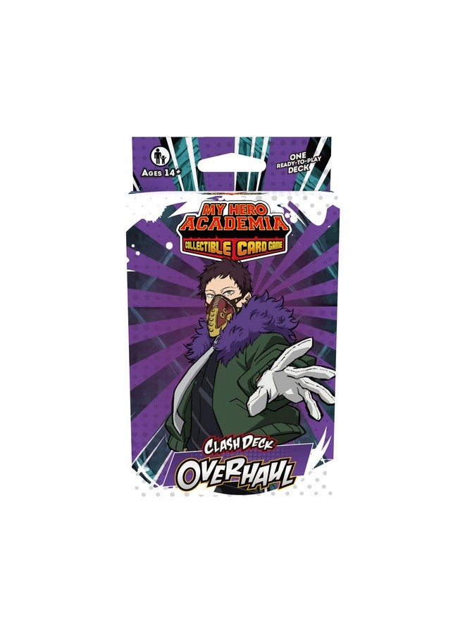 Jasco My Hero Academia Collectible Card Game Series 5: Clash Deck Overhaul - Ready to Play Out of The Box, 51 Card Deck & Playmat, MHA - Image 1
