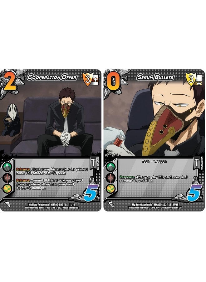 Jasco My Hero Academia Collectible Card Game Series 5: Clash Deck Overhaul - Ready to Play Out of The Box, 51 Card Deck & Playmat, MHA - Image 5