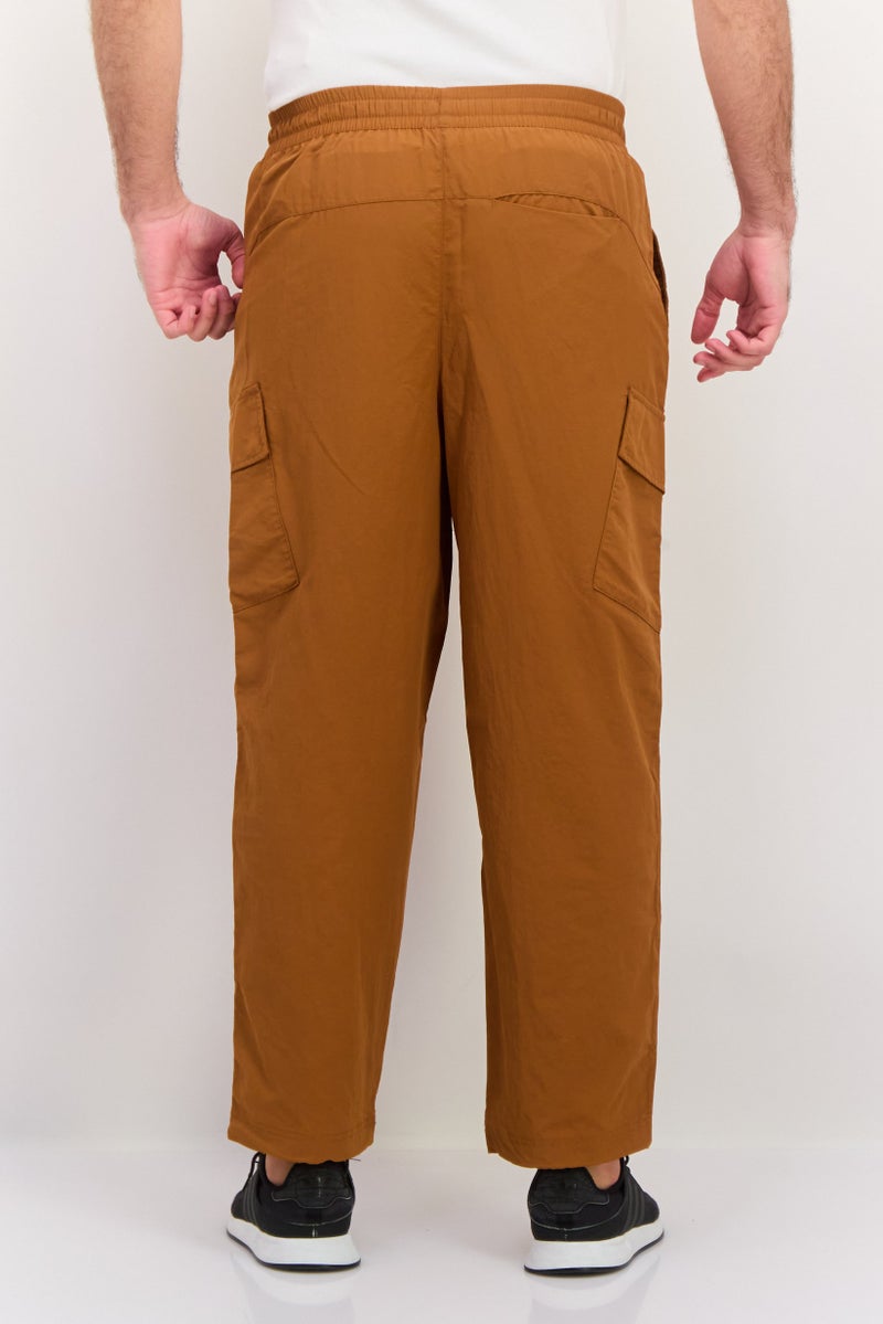 PUMA Men Sportswear Fit Drawstring Outdoor Track Pants, Brown - Image 3