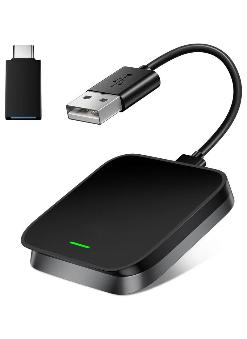 Generic - Wired to Wireless USB Adapter, Smart Car Box，Wireless Carplay Adapter, Convert Factory Wired to Wireless Dongle Cars for iPhone , Plug & Play, 5GHz WiFi & Bluetooth 5.3, for iOS 10+ - Image 1