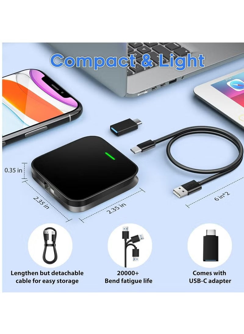 Generic - Wired to Wireless USB Adapter, Smart Car Box，Wireless Carplay Adapter, Convert Factory Wired to Wireless Dongle Cars for iPhone , Plug & Play, 5GHz WiFi & Bluetooth 5.3, for iOS 10+ - Image 1