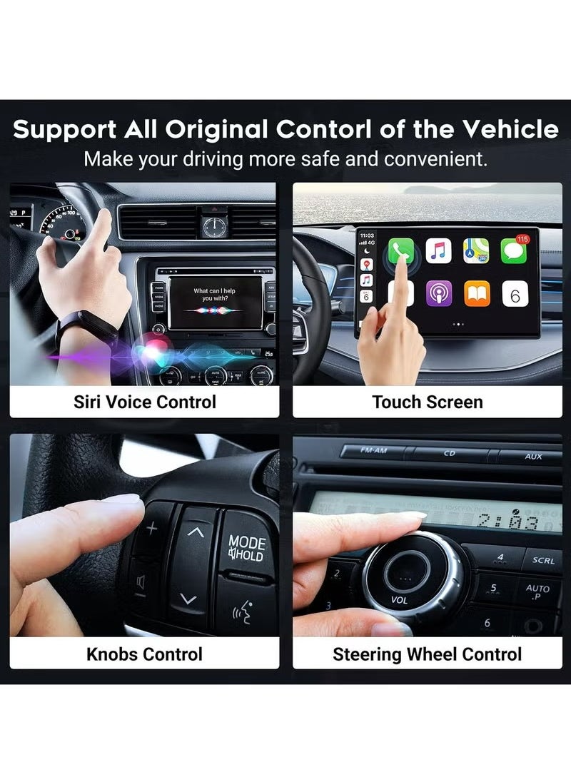 Generic - Wired to Wireless USB Adapter, Smart Car Box，Wireless Carplay Adapter, Convert Factory Wired to Wireless Dongle Cars for iPhone , Plug & Play, 5GHz WiFi & Bluetooth 5.3, for iOS 10+ - Image 1