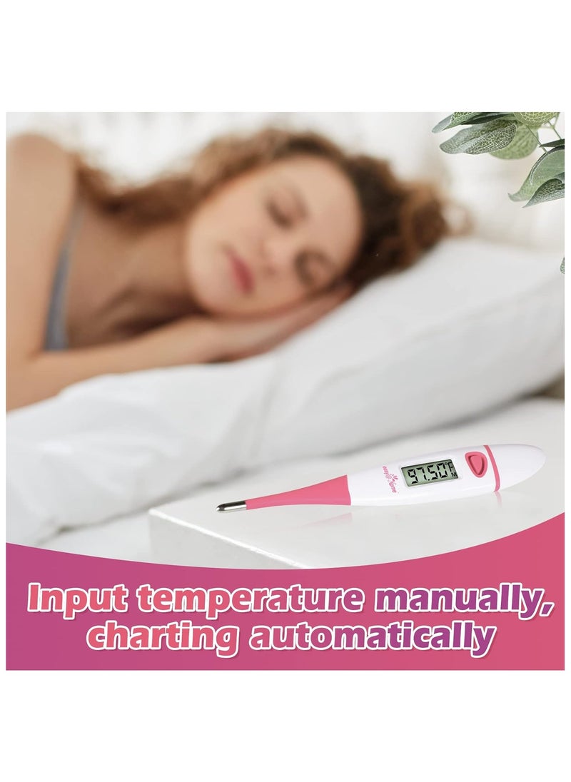 Easy@Home 50 Ovulation Strips & 20 Early Pregnancy Tests & One Basal Body Thermometer & 70 Urine Cups  - Image 5