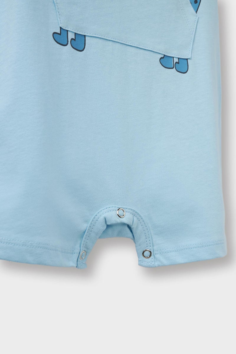DeFacto Baby Boy 2 piece Regular Fit Envelope Neck Jumpsuit  - Image 3