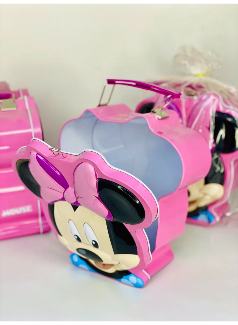 Disney Metal Moneybox Piggy Metal Coin Box for Kids with Lock & Key - Image 1